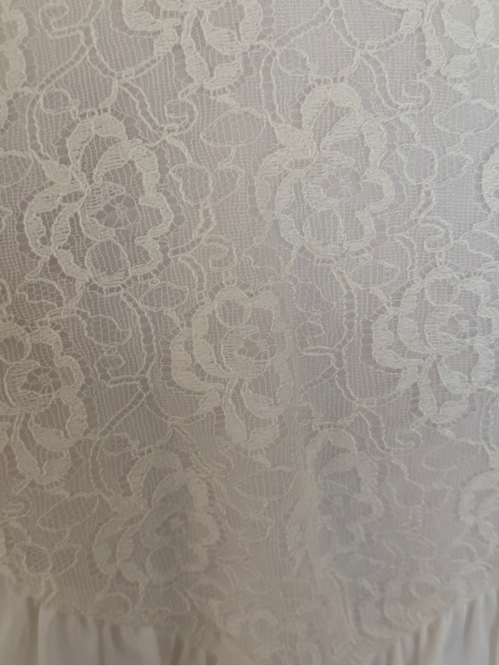 Vintage Unique Rare Double Layer Ivory Lingerie Peignoir Robe Nightgown OS - Picture 16 of 16
